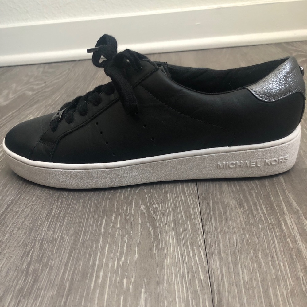 Michael Kors black tennis shoes